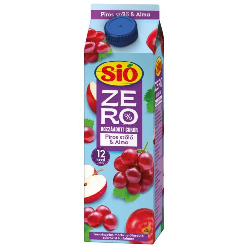 Sió Zero Piros szőlő-alma 1L