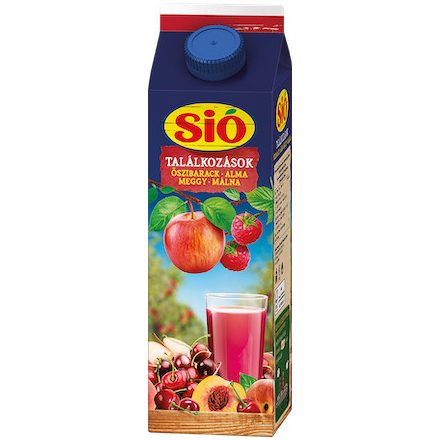 Sió Találkozások Őszibarack-Alma-Meggy-Málna 1L