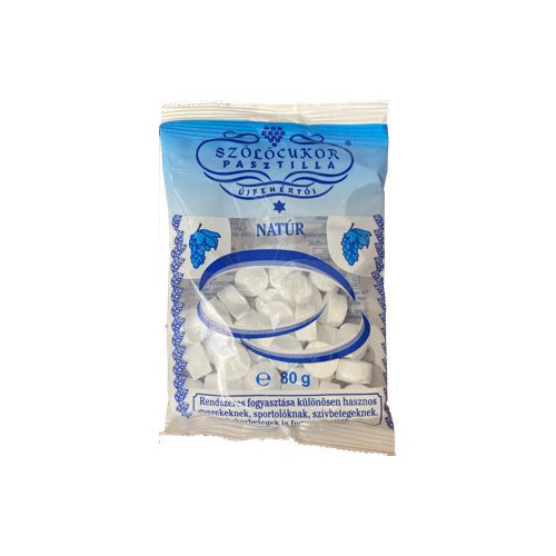 Szőlőcukor Pasztilla Natúr 80 g (50 db/doboz)